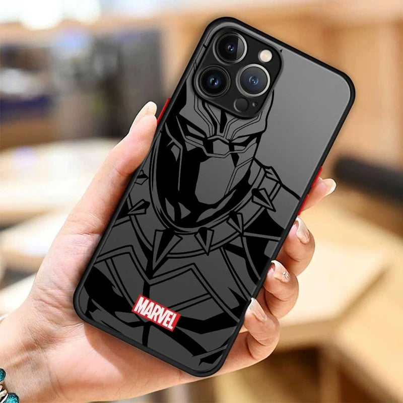 Phone Case For Apple iPhone 11 12 13 14 16 Pro 15 Pro Max 16 Plus XR 12mini 13mini Clear Marvel Groot Spider Iron Man Studio