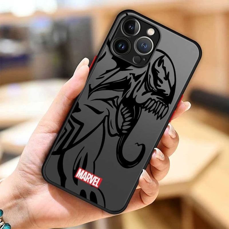 Phone Case For Apple iPhone 11 12 13 14 16 Pro 15 Pro Max 16 Plus XR 12mini 13mini Clear Marvel Groot Spider Iron Man Studio