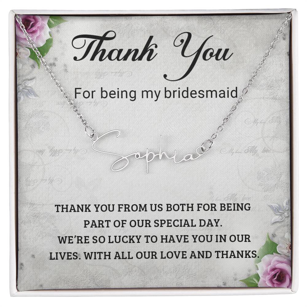 Thank you, Bridesmaid, v2